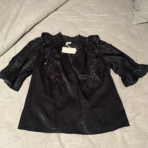 Matilda Jane Ruffle it up dot print blouse